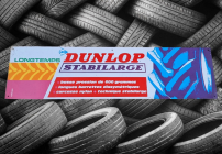 Vintage Dunlop Stabilarge tires Audiscope advertising sign   