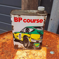 Olieblik BP COURSE, Bidon d'huile Ferrari Daytona 365 GTB️⛽