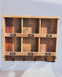 Solid wood wall organizer, is new, showroom model!