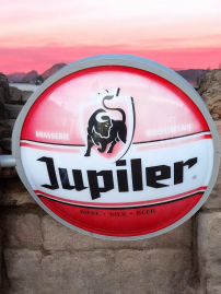 Old double-sided Jupiler Beer advertising light box🍺