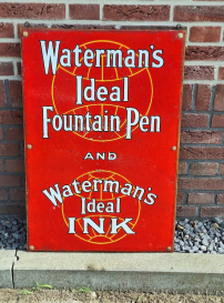 Enamel Waterman's Ideal Fountain Pen & Waterman's Ideal Ink✒️