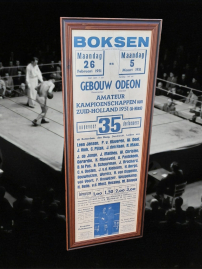 Authentic boxing poster, boxing poster from matches 1951👊