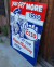 USA reclamebord, usa tin sign met signatuur Phoenix Sign Co.