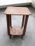 Original oak Art Deco side table, table.