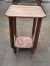 Original oak Art Deco side table, table.