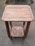 Original oak Art Deco side table, table.