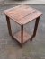 Original oak Art Deco side table, table.