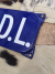 Authentic and original enamel sign. LANGCAT E.D.L.