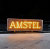 Beautiful & reasonable rare yellow neon advertising Amstel beer🍺