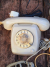 Oude, ouderwetse retro-, vintage telefoon, telefoons️☎️