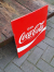 Emaille reclamebord, Coca-Cola, Langcat Holland.